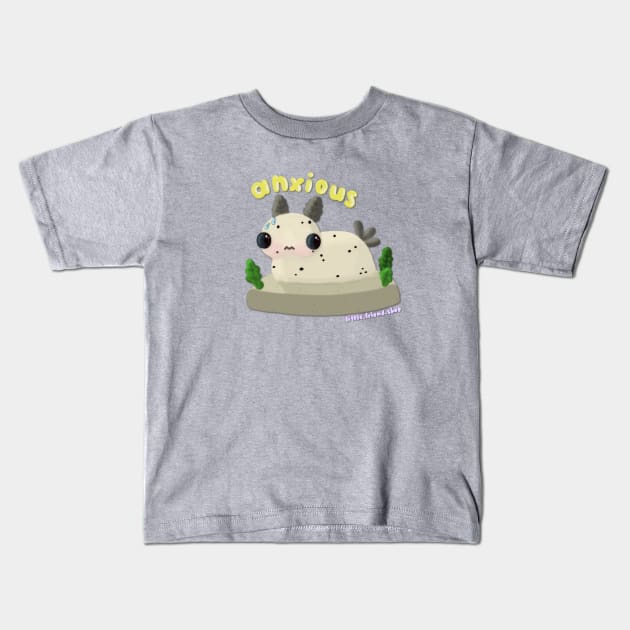 Anxious sea bunny Kids T-Shirt by Little Friend Shop